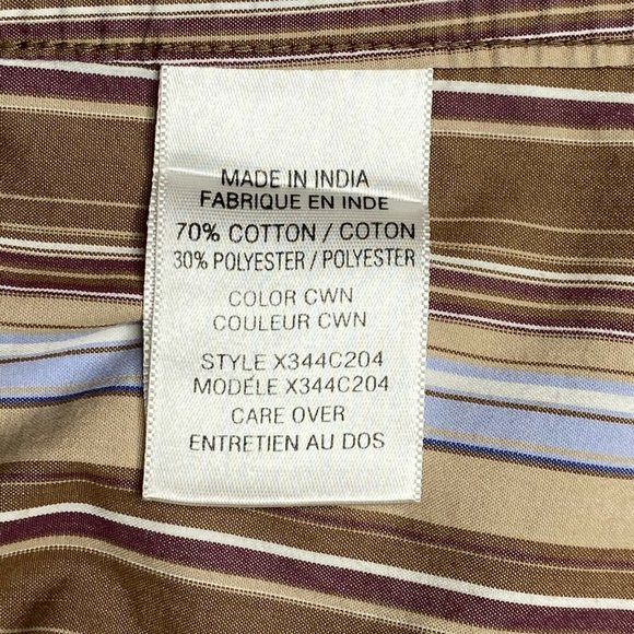 Y2K Guess Western Shirt Retro Stripe Large Cowboy Core Preppy Americana - Picture 6 of 11